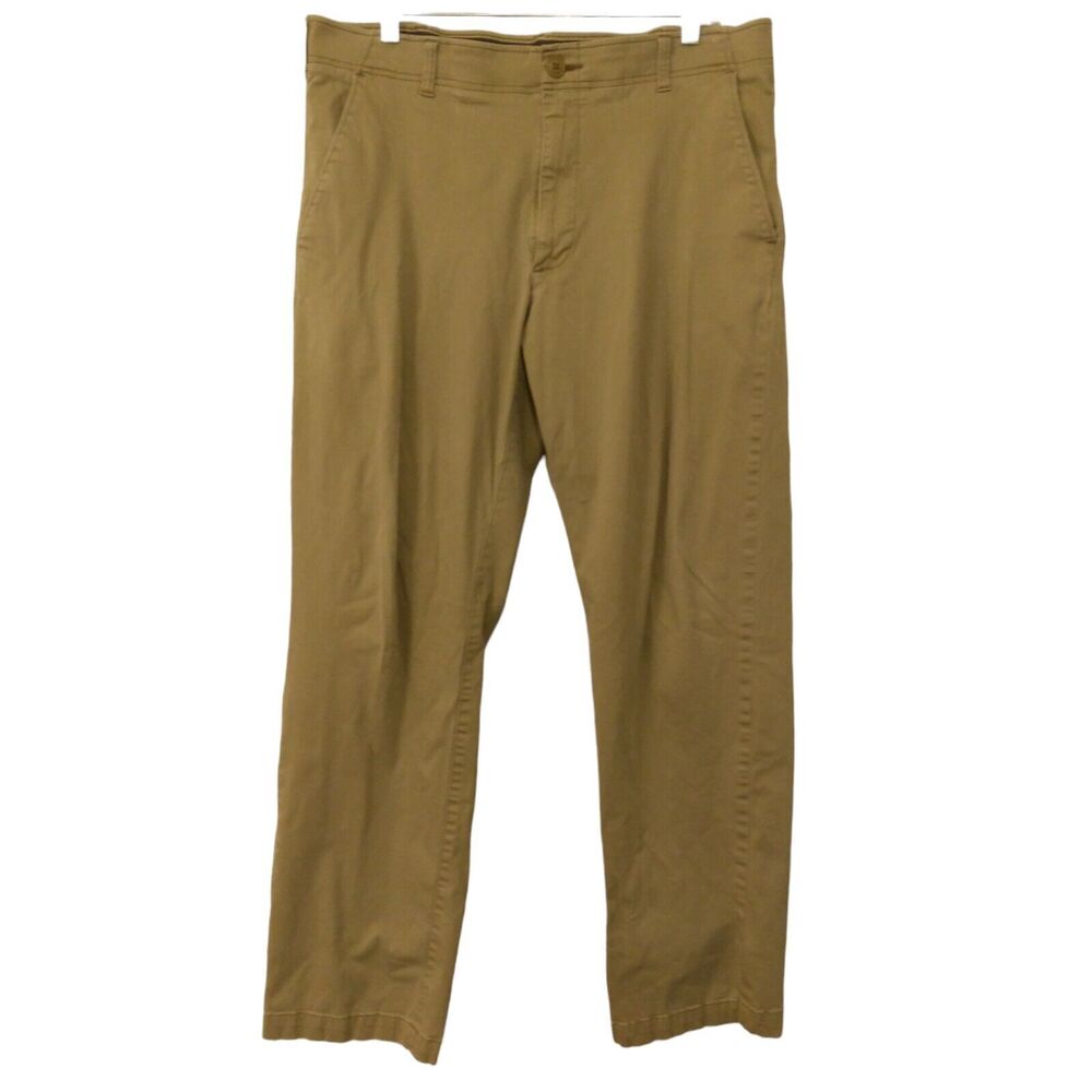 Lee X-treme Comfort pants mens 36x32 khaki tan stretch straight leg work